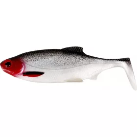   WESTIN Ricky le Gardon Queue de Shad 10cm 14g Feu Rouge 2 pièces Leurre en plastique