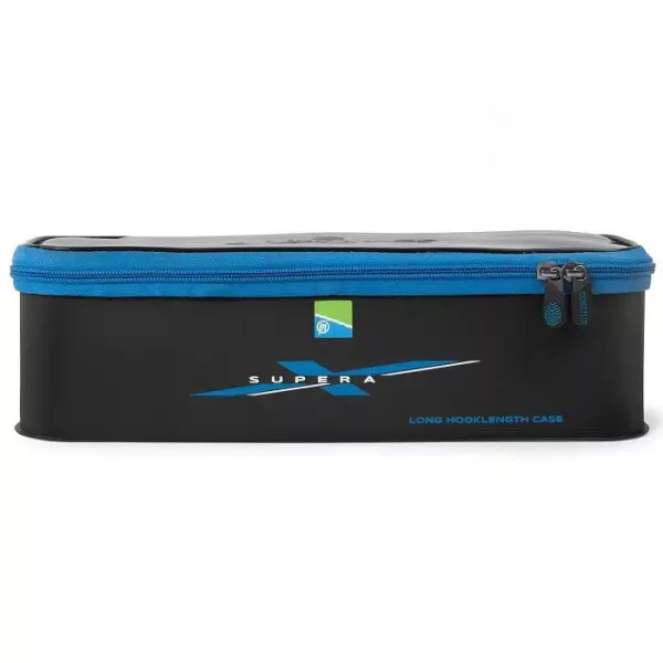 Preston Supera X Eva Hooklength Cases Long Boîte de rangement pour bas de ligne