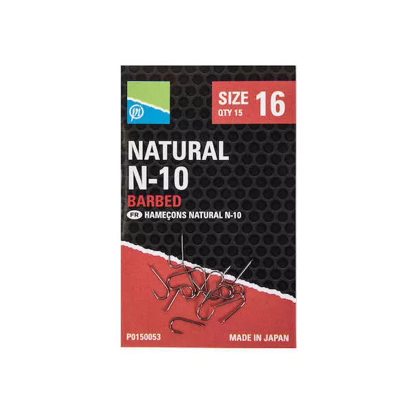Preston Natural N10 Size 20 Hameçon pour brème