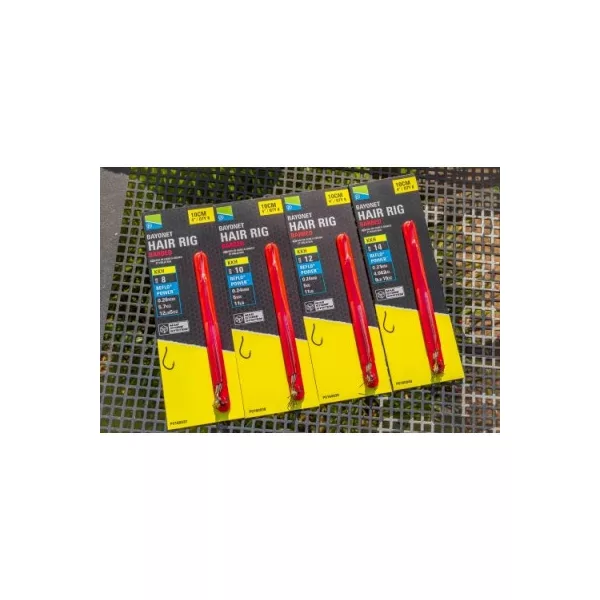 Preston 10 cm Bayonet Hair Rigs Hameçon Pré-monté 14 KKH