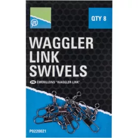 Preston Waggler Link Swivels Agrafe rapide