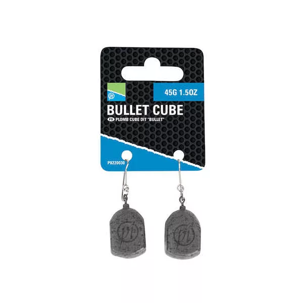 Preston Bullet Cube Lead 15 gr Plomb bombe