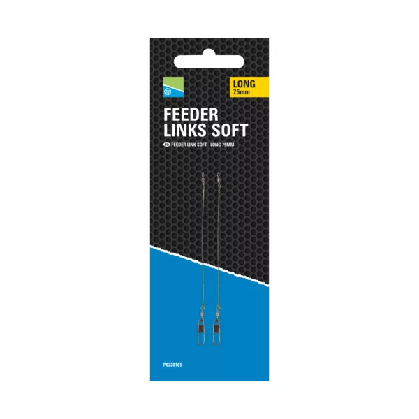 Preston Feeder Links Soft Long 75mm Anti-emmêlement 2 pièces