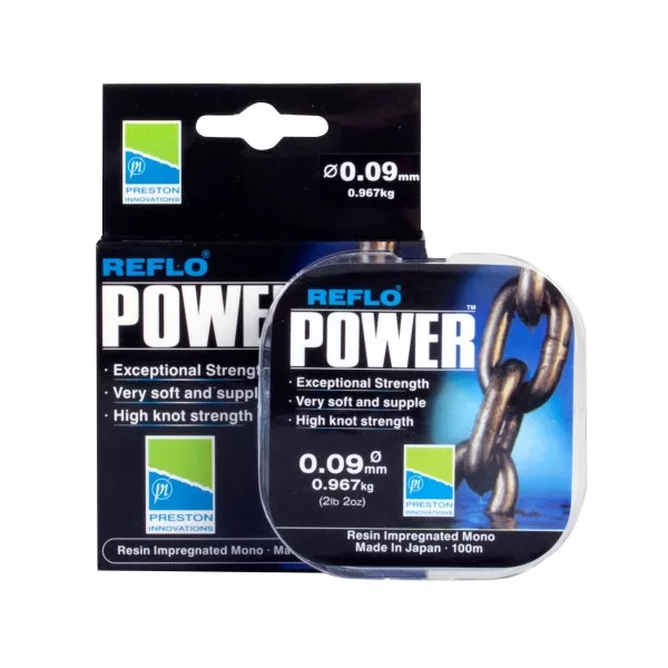 Preston Reflo Power 100m 0,15mm Bas de ligne