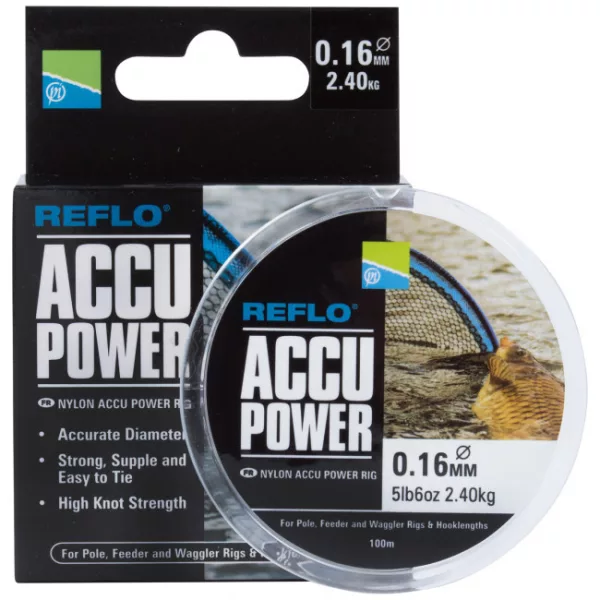 Preston Accu Power Bas de ligne Mono 0,22mm 100m