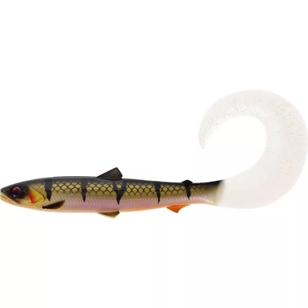 WESTIN BullTeez Curltail 8cm 3g Bling Perch 3 pièces Leurre en plastique