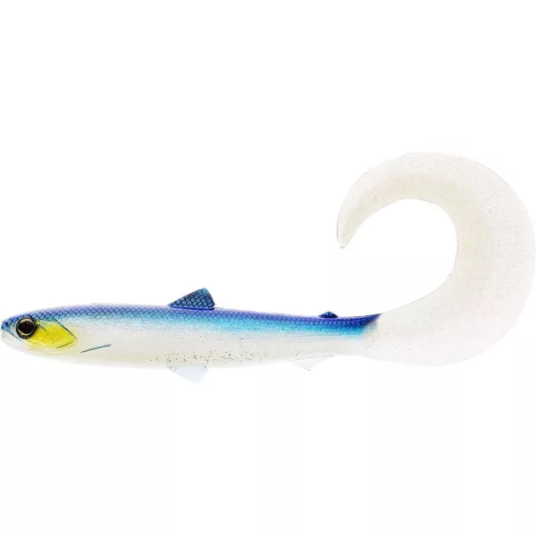 WESTIN BullTeez Curltail 8cm 3g Blue Headlight 3 pièces Leurre en plastique