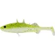 WESTIN Stanley the Stickleback Shadtail 5,5cm 1,5g Sparkling Chartreuse Boîte avec Leurre en plastique