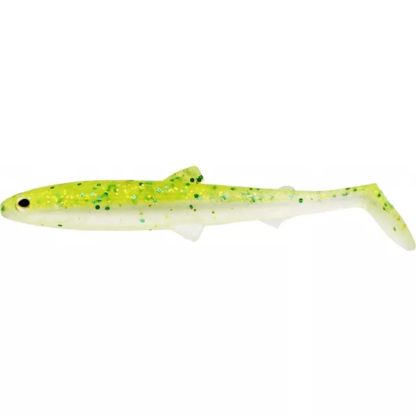 WESTIN BullTeez Shadtail 9,5cm 7g Sparkling Chartreuse Boîte avec. Leurre souple en plastique