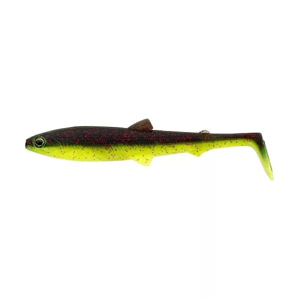 WESTIN BullTeez Shadtail 12,5cm 16g Noir/Chartreuse 2pcs Leurre en plastique