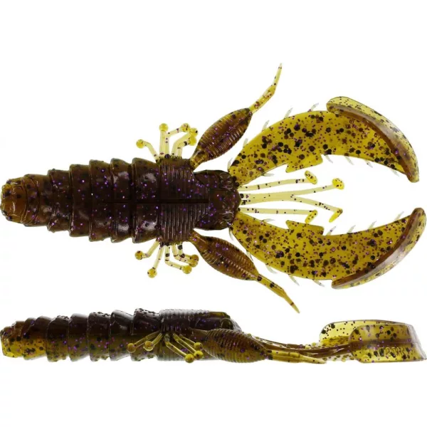 WESTIN CreCraw Creaturebait 10cm 12g Green Pumpkin Purple 4pcs Leurre en plastique