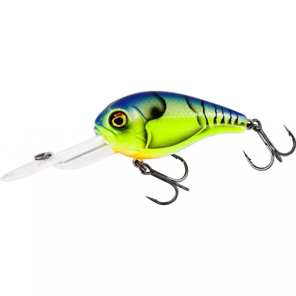 WESTIN MegaBite DR Crankbait 6cm 19g Flottant Leurre Écrevisse Bleue Chartreuse