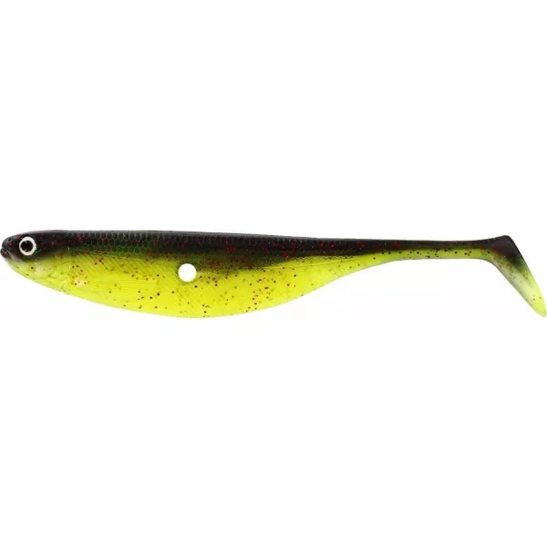 Westin ShadTeez Hollow 12cm 9g Black/Chartreuse Leurre souple en plastique