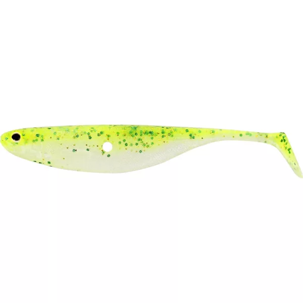 Westin ShadTeez Hollow 8cm 4g Sparkling Chartreuse Leurre souple en plastique