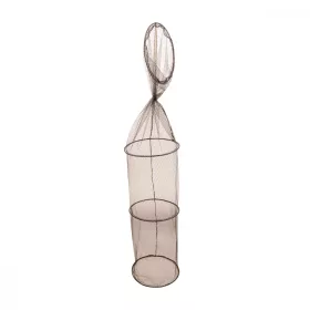   KAMASAKI CLASSIC Bourriche à 4 anneaux 120CM D35CM OUVERTE - Épuisette traditionnelle