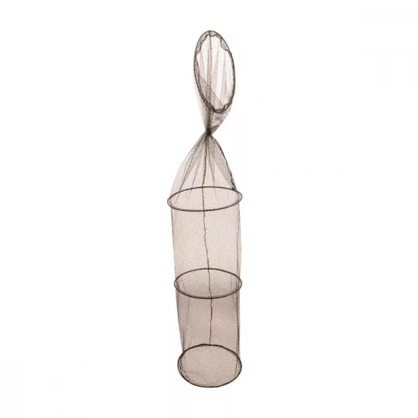KAMASAKI CLASSIC Bourriche à 4 anneaux 120CM D35CM OUVERTE - Épuisette traditionnelle