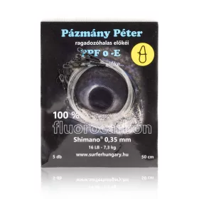   Pázmány Péter Shimano 100% Fluorocarbone Bas de ligne pour la pêche aux leurres 0,35mm 50cm (PPF0-50S)