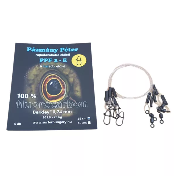 Pázmány Péter Berkley 100% Fluorocarbon Bas de ligne de lancer 0,74mm 25cm