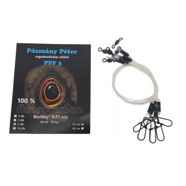 Pázmány Péter Berkley 100% Fluorocarbon Bas de ligne de lancer 0,91mm 25cm