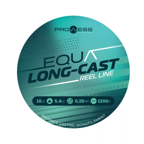 Prowess Equa Long-Cast Reel Line 0,30mm 1200m Fil de pêche monofilament