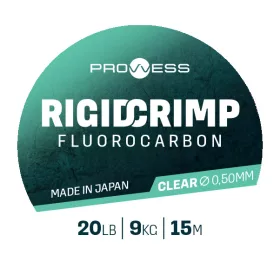  Prowess Rigid Crimp Fluorocarbon 0,50mm 15m Bas de ligne Fluorocarbone