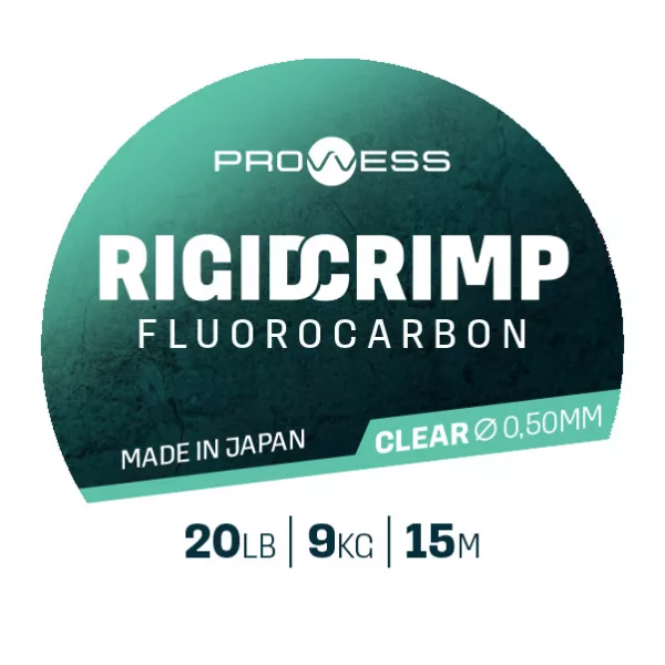 Prowess Rigid Crimp Fluorocarbon 0,50mm 15m Bas de ligne Fluorocarbone