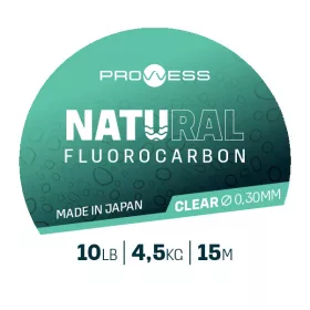   Prowess Natural Fluorocarbon 0,35mm 15m Bas de ligne Fluorocarbone