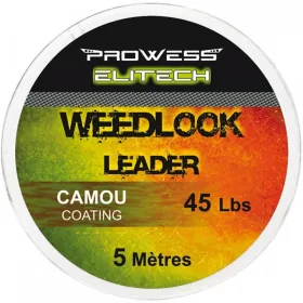   Prowess Bas de Ligne Weedlook 45lb 5m Camou Fil de Bas de Ligne