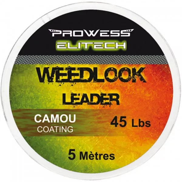 Prowess Bas de Ligne Weedlook 45lb 5m Camou Fil de Bas de Ligne