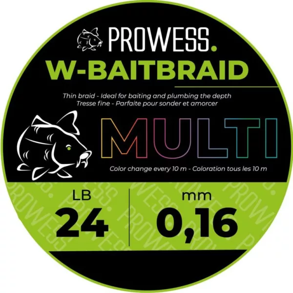 Prowess W-BAITBRAID Tresse 0,16mm