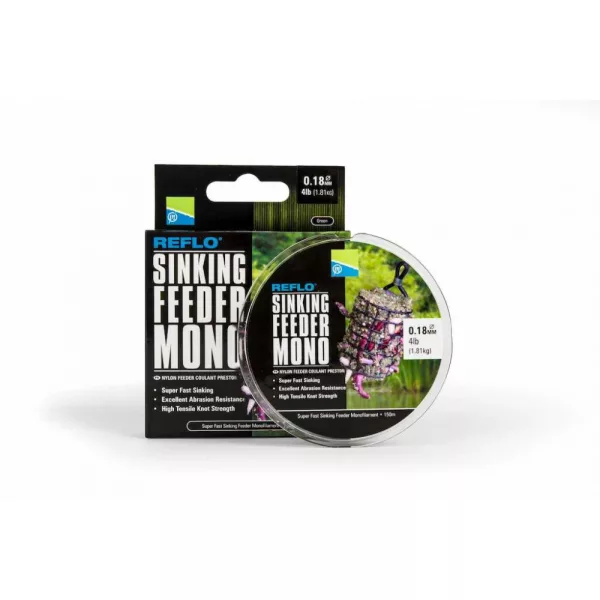 Preston Monofilament de feeder coulant 0,18mm Fil principal