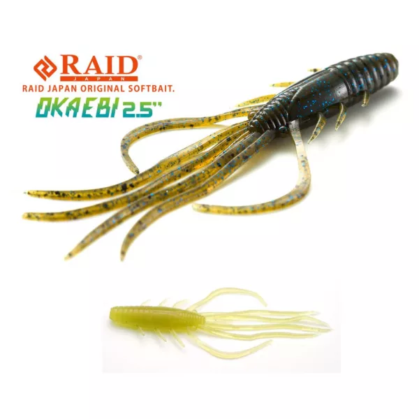 Raid Oka Ebi 6,3cm 072 Leurre Souple Stealth Fish 8pcs