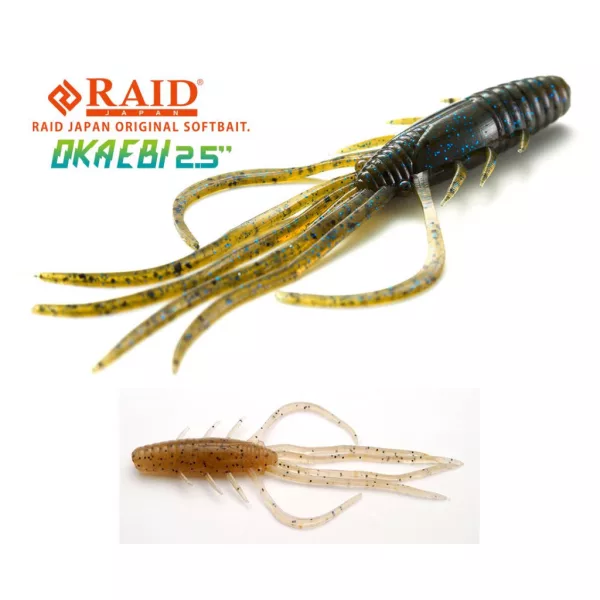 Raid Oka Ebi 6,3cm 076 Leurre Souple Pile Shrimp 8pcs