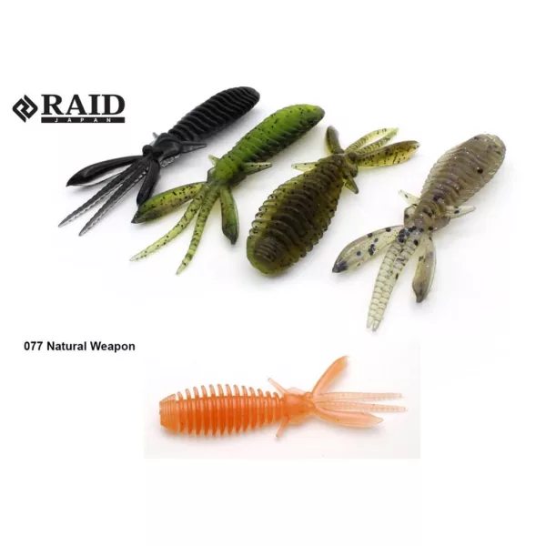 Raid Egubug 6,3cm 077 Leurre Souple Natural Weapon 8pcs