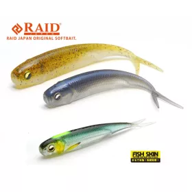   Raid Fish Roller Fish Skin 8,9cm 082 Hustler Leurre souple 7 pièces