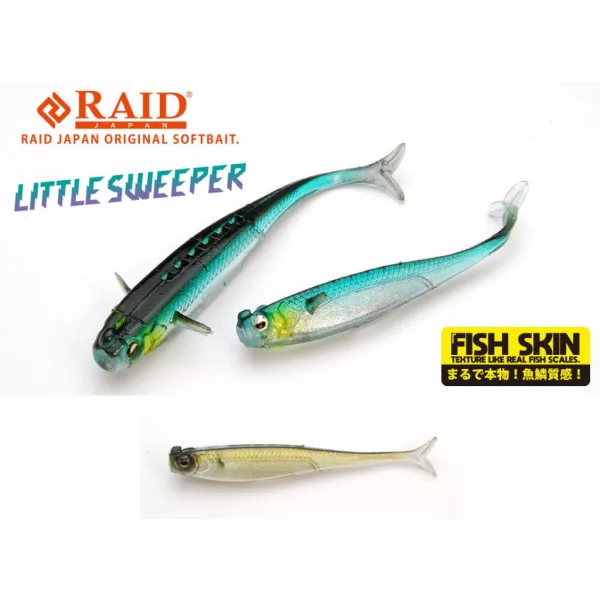 Raid Little Sweeper Fish Skin 6,3cm 079 The Bait Leurre souple 8pcs