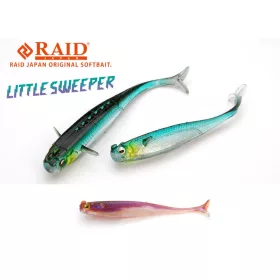   __Raid Little Sweeper__ 7,6cm 048 Pearl Wakasagi Leurre souple 7 pièces