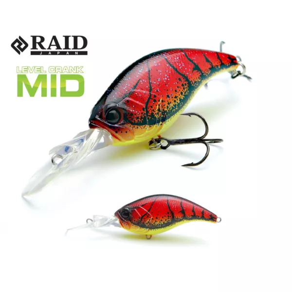 Raid Level Crank Mid 5,9cm 10,5gr 019 Yashizari Américain Wobbler