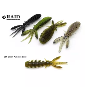   Raid Egubug 6,3cm 001 Green Pumpkin Seed Imitation d'insecte 8pcs