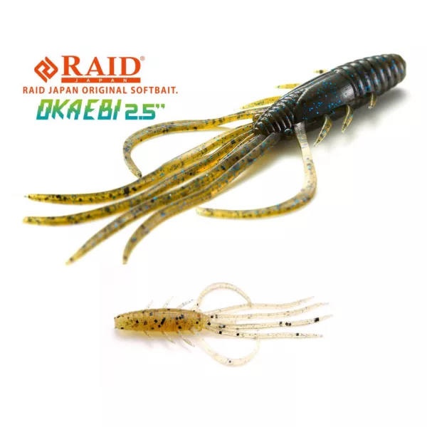 Raid Oka Ebi 6,3cm 032 Tenaga Ebi Appât en plastique 8 pièces