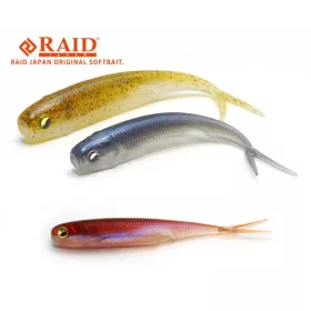 Raid Fish Roller 8,9cm 048 Pearl Wakasagi Leurre souple 7pcs
