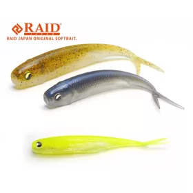 Raid Fish Roller 8,9cm 053 White Chart Leurre souple 7pcs