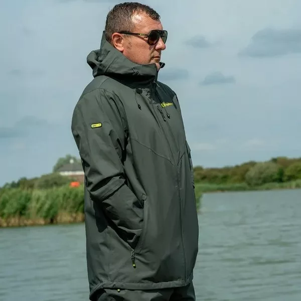 Ridgemonkey Apearel Thermapro Waterproof Shell Coat Green Imperméable XL