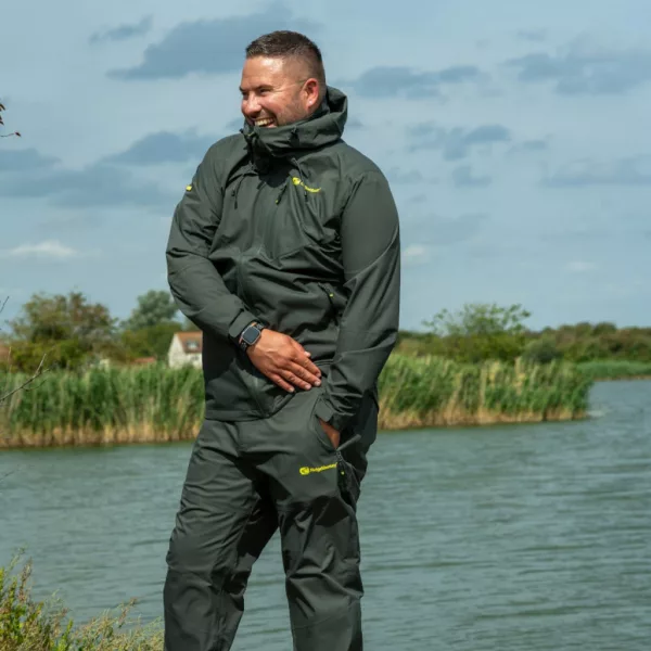 Ridgemonkey Apearel Thermapro Waterproof Shell Trousers Green Pantalon de pluie M