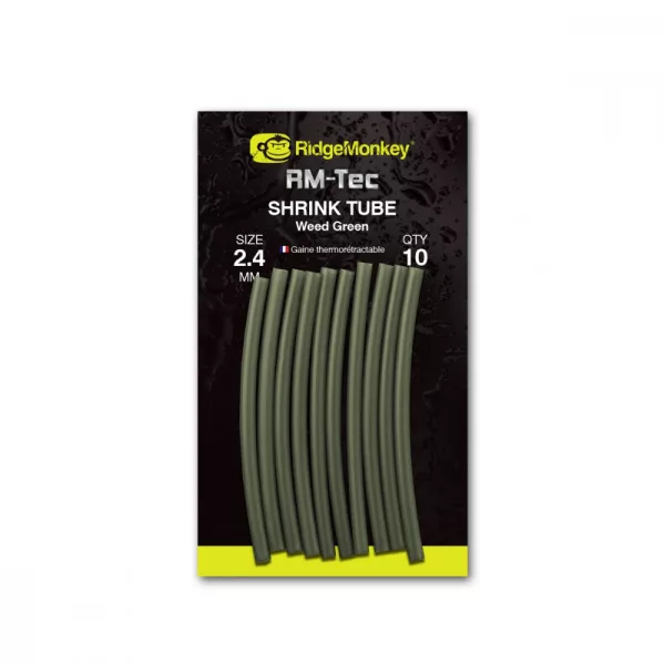 Ridgemonkey Rm-Tec Shrink Tube Vert Algue 2,4mm Gaine Thermorétractable