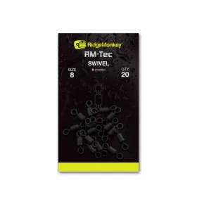   RIDGEMONKEY RM-TEC SWIVEL TAILLE 8 ÉMERILLON 20PCS - Émerillon