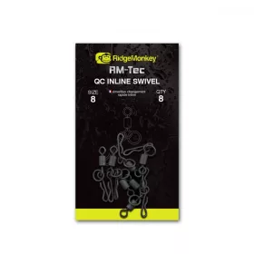   Ridgemonkey Rm-Tec Quick Change Inline Swivel Taille 8 Émerillon à Changement Rapide 8 Pièces