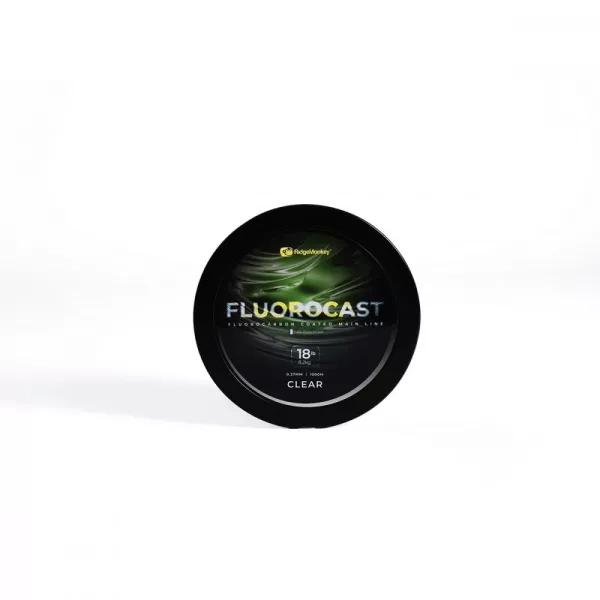 RIDGEMONKEY FLUOROCAST FLUORO COATED LIGNE PRINCIPALE REVÊTUE 0.37MM/18LB 1000M - Ligne principale - Fil monofilament