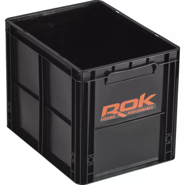 ROK Kit de rangement avec couvercle 40x30x32cm Noir