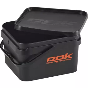   ROK 10 Litres Récipient de Mélange Carré Noir avec Couvercle